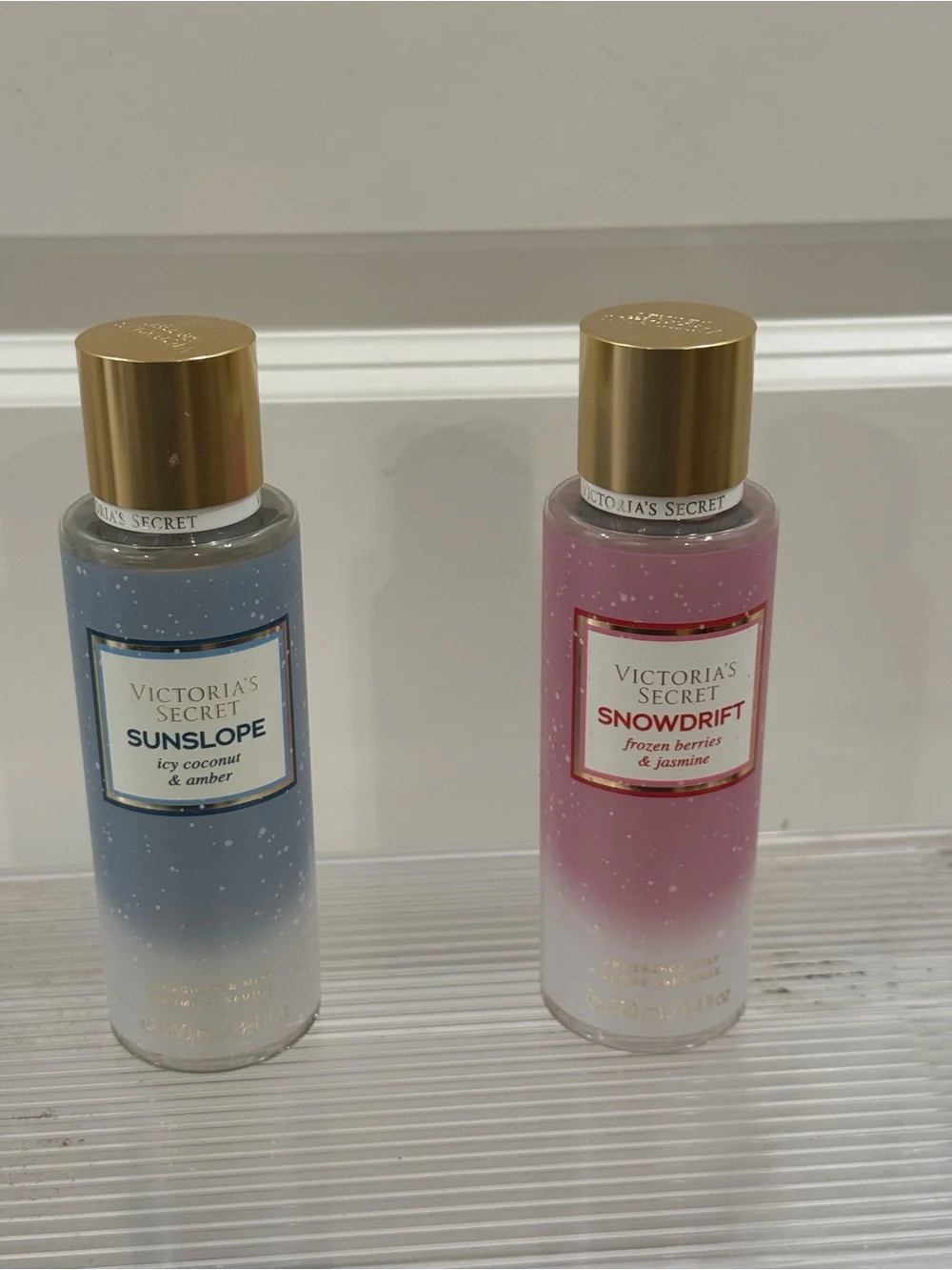 NEW Victoria's Secret Sunslope & Snowdrift Body Mist Duo